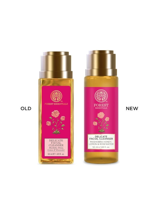 Forest Essentials Ayurvedic Purifying Face Wash Honey, Lemon & Rosewater| For Normal to Dry Skin | Sulphate Free 50 ml - Image 2